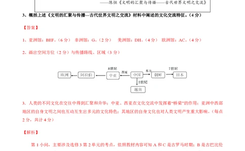 备战2024年高考历史模拟卷（上海专用）04（解析版）_2024高考押题卷_92024赢在高考全系列_（通用版）2024《赢在高考&middot;黄金预测卷》（九科全）各八套