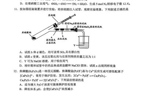 化学卷-2026大湾区一模(1)_2026年1月_260128广东省大湾区2026届普通高中毕业年级高三年级联合模拟考试（一）（全科）