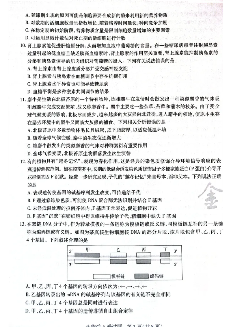 天星黑龙江押题卷生物AB卷电子版_2024高考押题卷_12024天星全系列_@@@天星临考押题密卷汇总重复_2024年tx高考临考押题密卷黑龙江专版