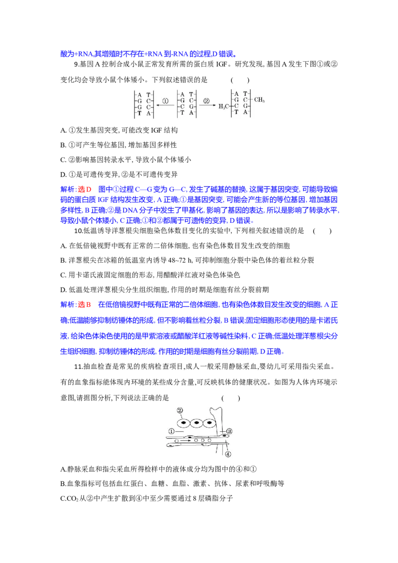 高三生物试题解析版_2025年10月_251030湖北省八校2026届高三上学期一模考试（全科）_湖北省八校2026届高三上学期一模考试生物试题（含答案）