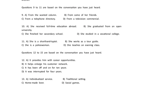 2015年12月英语四级考试真题（第2套）_英语四六级整合_英语四六级真题版本二此版为主此文件夹会持续更新_四级真题_1.四级真题+答案解析+听力音频(1989-2025)_2015年_2015年12月CET4