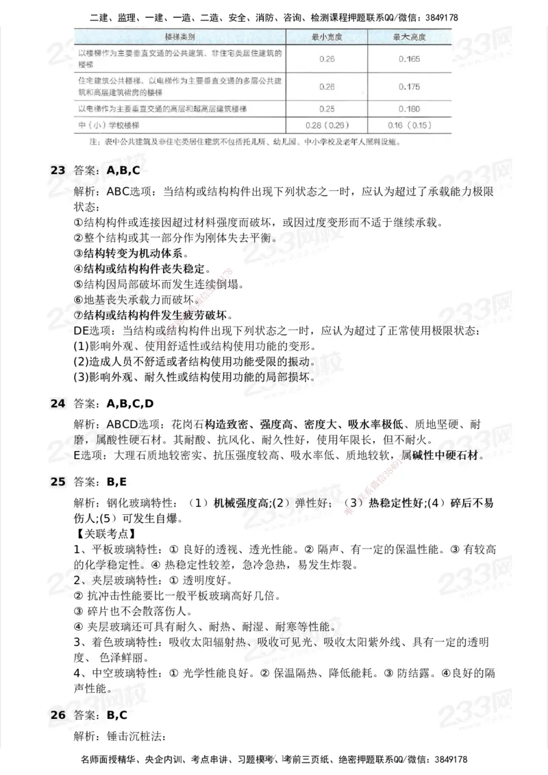 233-建筑-模考大赛试卷5月进阶挑战_2026年一级建造师_2026年一建建筑_2025年一建建筑SVIP_01-精华文档✿电子教材✿历年真题_53-建筑《模考大赛试卷+四色笔记》233