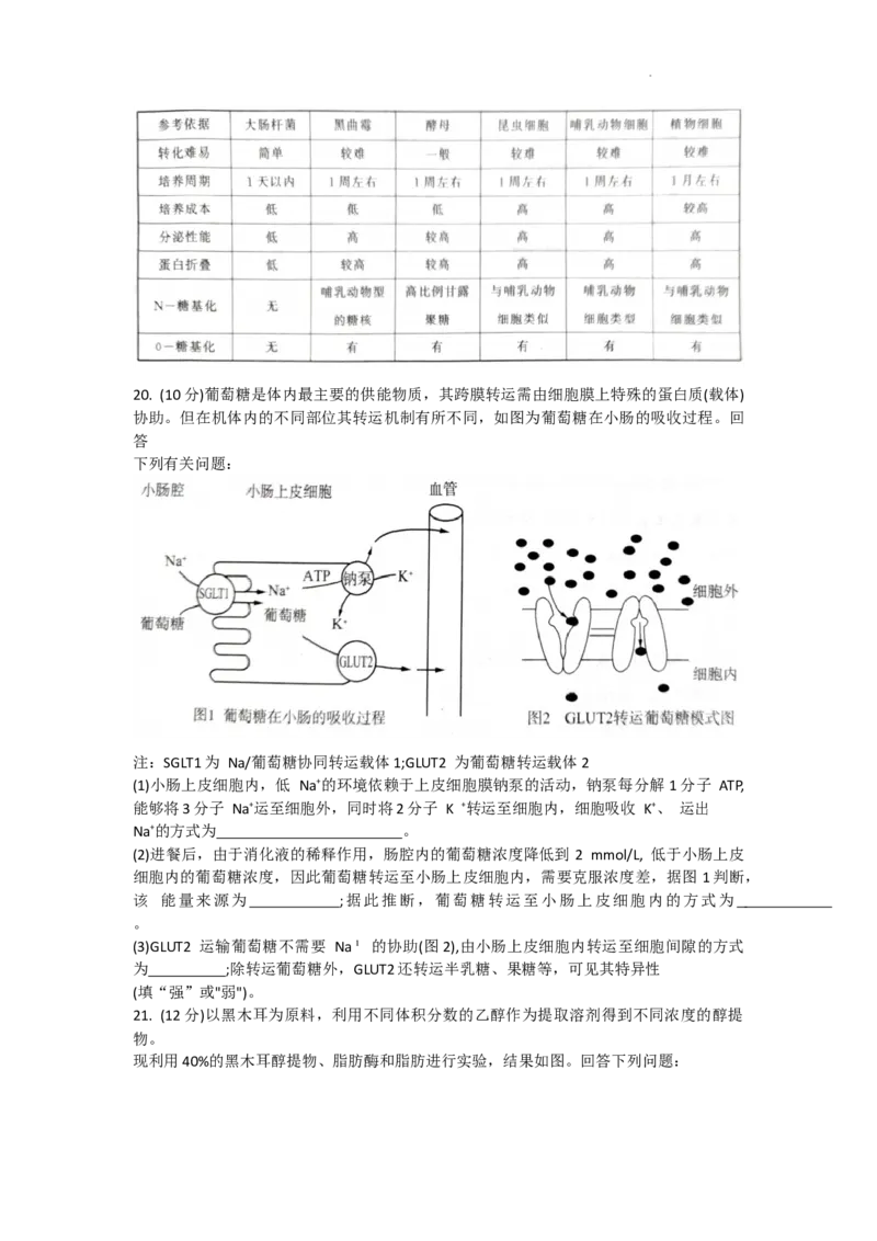 2024届高三一轮复习联考（一)河北卷生物试题_2023年9月_01每日更新_26号_2024届河北卷百师联盟高三一轮复习联考（一）_百师联盟2024届高三轮复习联考（一）河北卷生物
