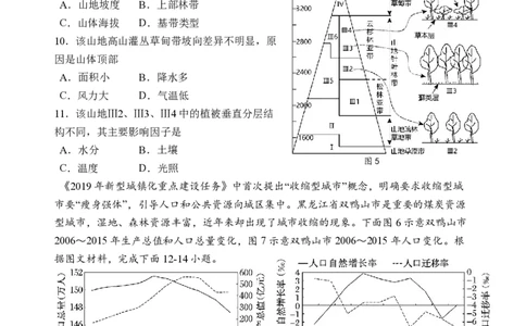 扬州中学高三上(开学考)-地理试题+答案(1)_2023年9月_029月合集_2024届江苏省扬州中学高三上学期开学考试