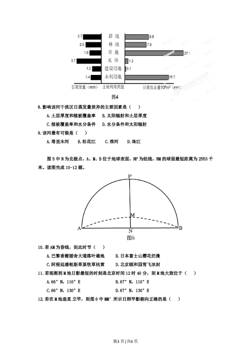 2012年高考地理试卷（福建）（空白卷）_地理历年高考真题_新&middot;PDF版2008-2025&middot;高考地理真题_地理（按年份分类）2008-2025_2012&middot;地理高考真题
