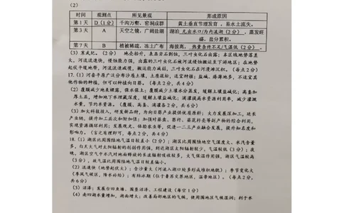 重庆市第八中学校2025-2026学年高三上学期入学考试地理答案_2025年9月_250902重庆市第八中学校2025-2026学年高三上学期入学考试（全科）