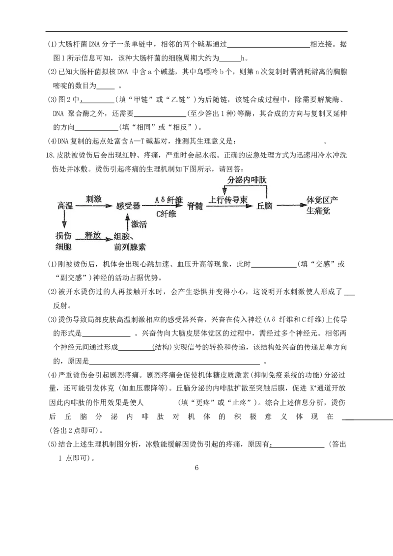 海南中学2026届高三年级第3次月考生物(1)_2026年1月_260103海南省海口市海南中学2025-2026学年高三上学期12月月考