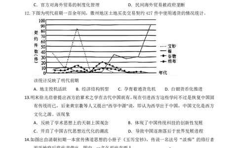 高三历史阶段考试题_2025年10月_251020广东省汕头市金山中学2025-2026学年高三上学期10月阶段考试（全科）