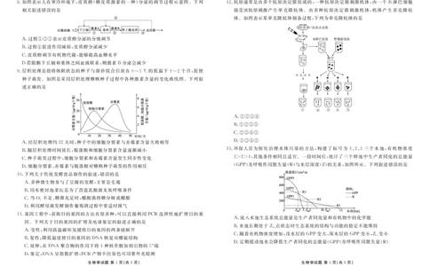 广东衡水金卷高三上(开学考)-生物试题+答案(1)_2023年9月_029月合集_2024届广东省衡水金卷高三上学期开学考