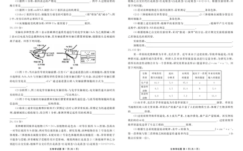 广东衡水金卷高三上(开学考)-生物试题+答案(1)_2023年9月_029月合集_2024届广东省衡水金卷高三上学期开学考
