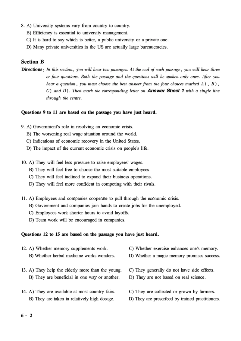 2016-2024年12月大学英语六级一键打印版_英语四六级整合_英语四六级真题版本二此版为主此文件夹会持续更新_六级真题_1.六级真题+答案解析+听力音频