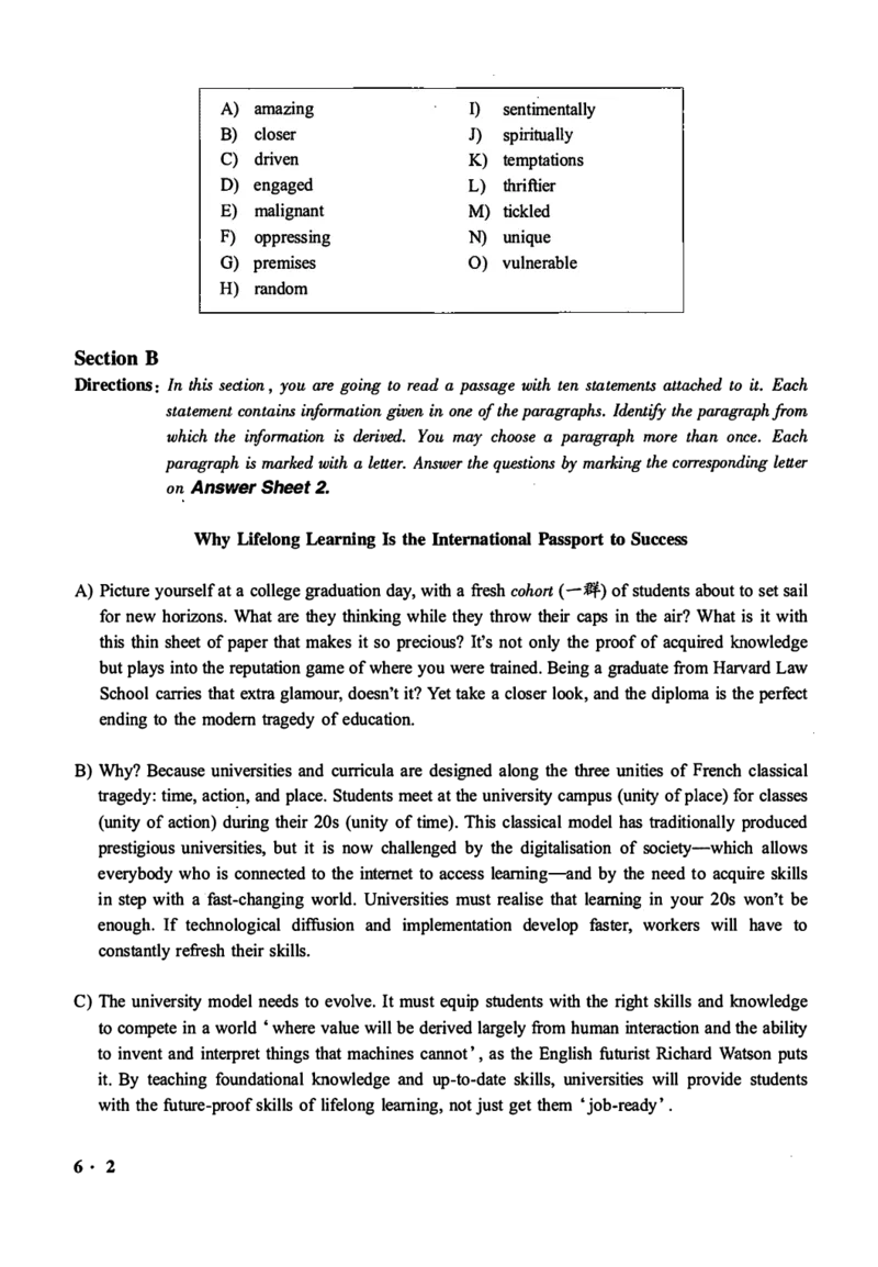 2016-2024年12月大学英语六级一键打印版_英语四六级整合_英语四六级真题版本二此版为主此文件夹会持续更新_六级真题_1.六级真题+答案解析+听力音频