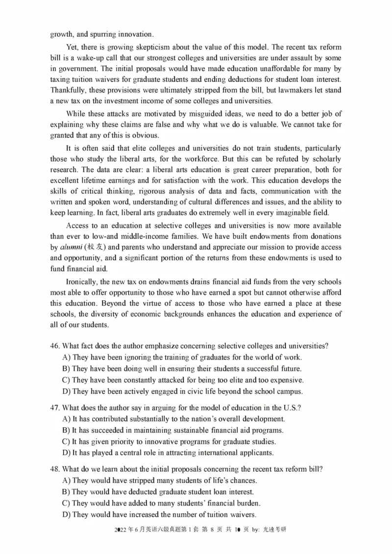 2016-2024年12月大学英语六级一键打印版_英语四六级整合_英语四六级真题版本二此版为主此文件夹会持续更新_六级真题_1.六级真题+答案解析+听力音频