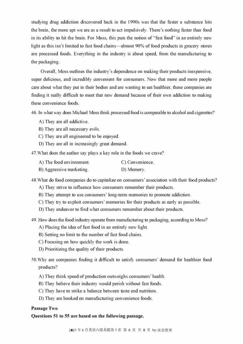 2016-2024年12月大学英语六级一键打印版_英语四六级整合_英语四六级真题版本二此版为主此文件夹会持续更新_六级真题_1.六级真题+答案解析+听力音频