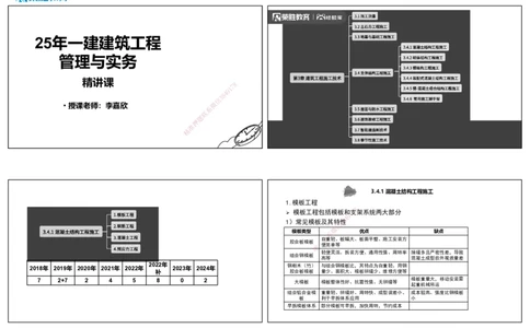 3.4主体结构工程施工1（可打印版）_2026年一级建造师_2026年一建建筑_2025年一建建筑SVIP_02-基础精讲✿高端面授✿深度强化_11-建筑《教材精讲班》李嘉欣RS_讲义