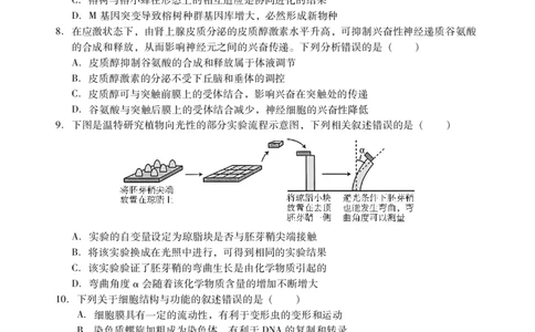 生物试题卷(1)_2026年1月_260130广东省肇庆市2026届高中毕业班高三年级第一学期末教学质量监测（肇庆二模）（全科）