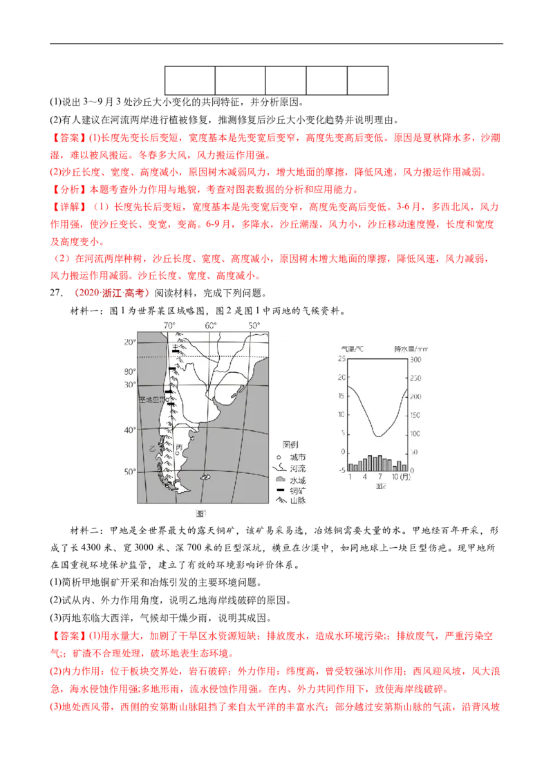 专题06自然环境的整体性与差异性-五年（2019-2023）高考地理真题分项汇编（解析版）_赠送：2008-2024全套高考真题_高考地理真题_送高考地理五年真题(2019-2023)分项汇编（全国通用）