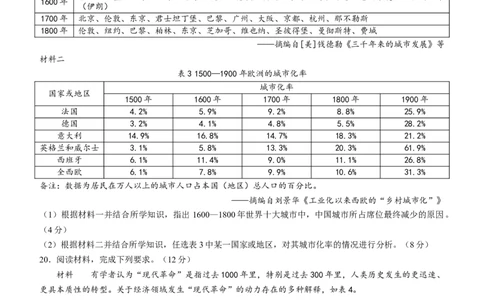 2024届广东省高三下学期4月二模考试-历史试题+答案(1)_2024年4月_024月合集_2024届广东省高三下学期4月二模考试