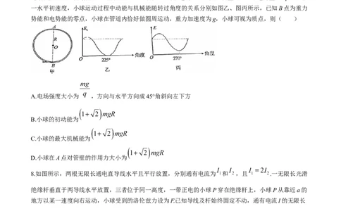 2024届江西省九江市高三下学期第三次统一模拟考试物理试题+答案(1)_2024年5月_025月合集_2024届江西省九江市高三下学期第三次模拟考试