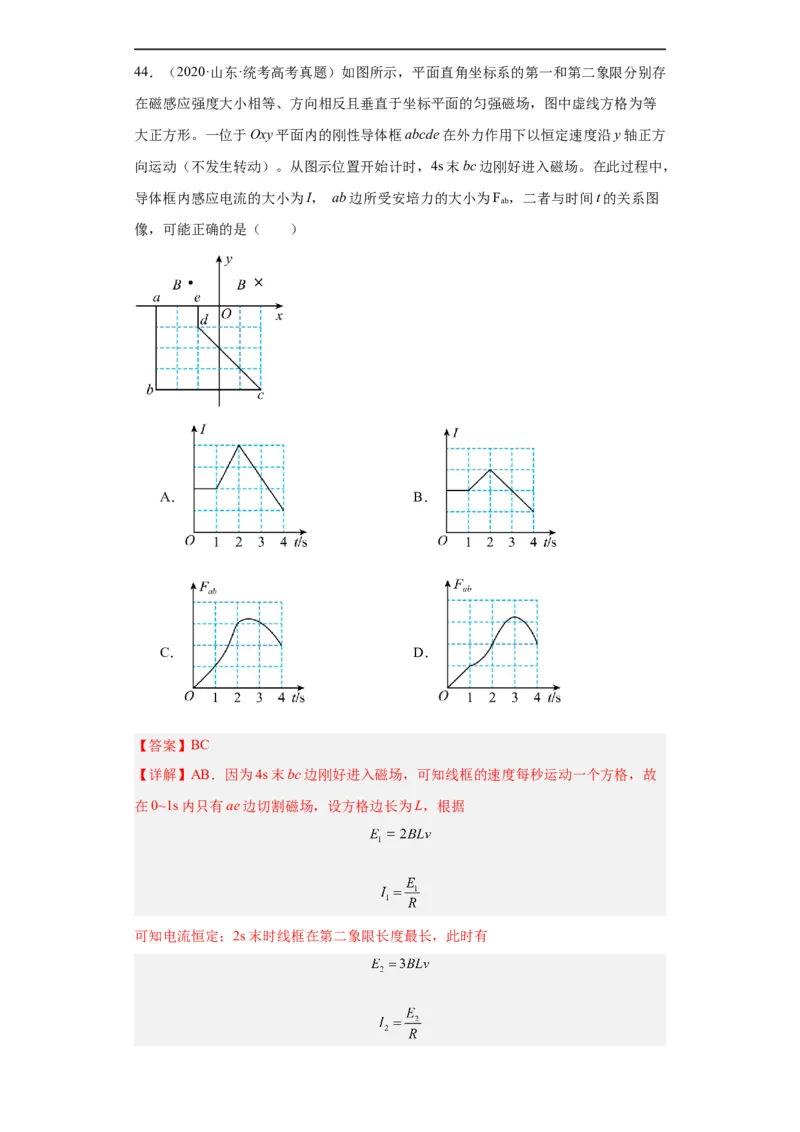 专题10电磁感应(解析版)_赠送：2008-2024全套高考真题_高考物理真题_送高考物理五年真题(2019-2023)分项汇编（全国通用）