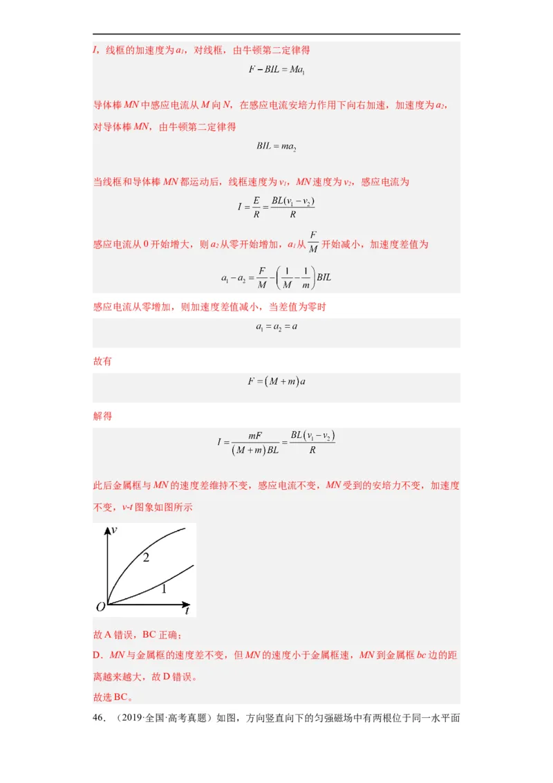 专题10电磁感应(解析版)_赠送：2008-2024全套高考真题_高考物理真题_送高考物理五年真题(2019-2023)分项汇编（全国通用）