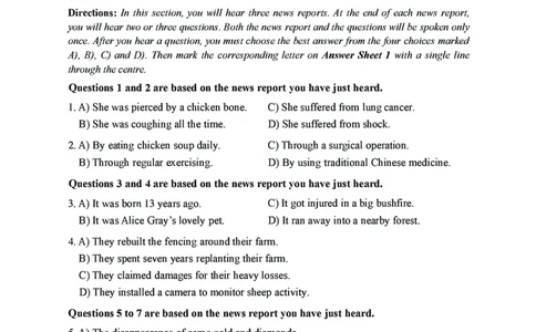 2021年12月大学英语4级（卷二）_历年英语四六级真题+解析合集2015-2023.6_2021年12月英语四六级_2021年12月英语四级真题及答案解析（三套全）