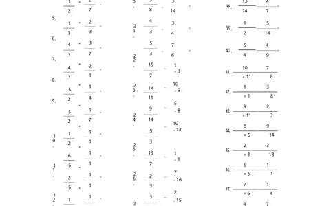 分数加减混合第11~30篇（初级）_编码0121-6年级数学口算计算_口算题（适合5年级）_分数-加减混合（280篇）_（分数）加减混合初级（100篇）