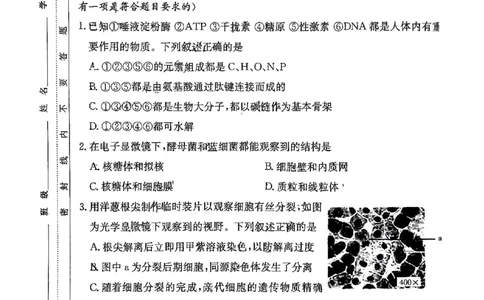 湖南省长郡中学2024届高三月考试卷（一）生物_2023年9月_01每日更新_13号_全科2024届湖南省长郡中学高三月考试卷（一）_湖南省长郡中学2024届高三月考试卷（一）生物