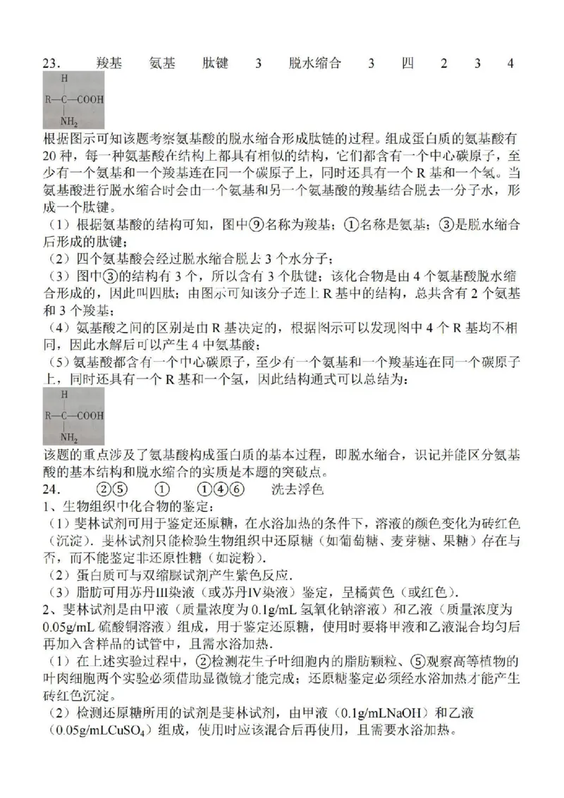 江苏省徐州2024届部分学校高三上学期期初试卷生物(1)_2023年9月_029月合集_2024届江苏省徐州部分学校高三上学期期初试卷
