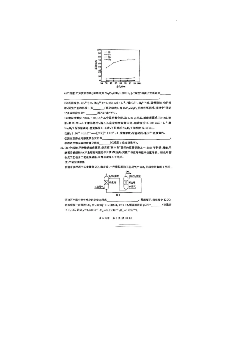 2024届河北省高三下学期大数据应用调研联合测评八+化学试题_2024年5月_01按日期_23号_2024届河北省高三大数据应用调研联合测评（Ⅷ）