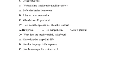 2018年全国统一高考英语试卷听力+原文+答案（新课标i）_2024年5月_01按日期_1号_2024高考英语听力专题（80套模拟训练+历年真题）(附音频）_2005-2023年高考英语听力真题汇总
