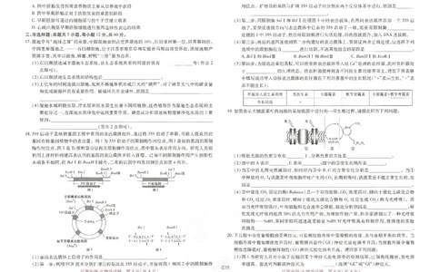 王后雄高考押题预测卷2024江西专版-生物_2024高考押题卷_22024王hou雄_16王后雄押题_2024年王后雄高考押题预测卷（江西专版）