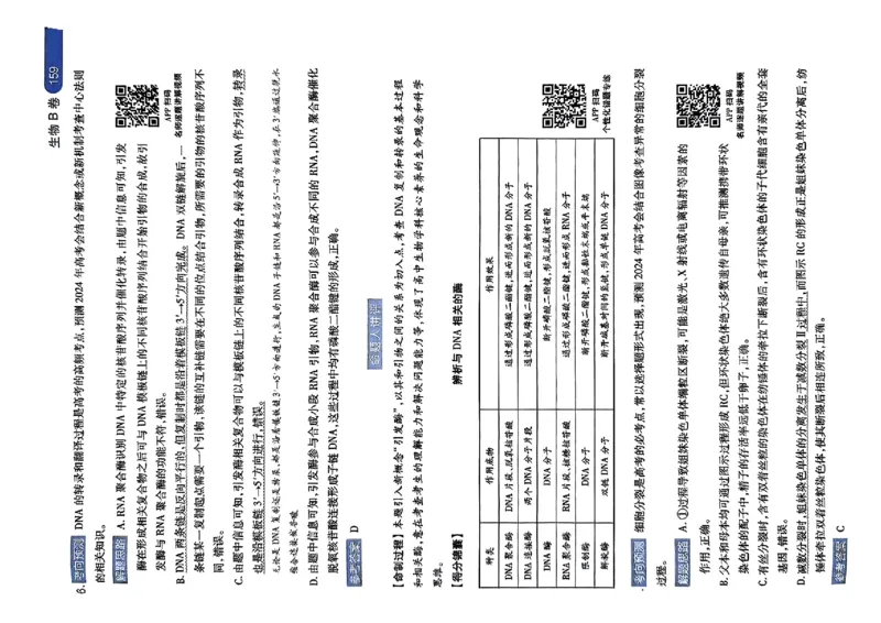 生物AB答案_2024高考押题卷_12024天星全系列_@@@天星临考押题密卷汇总重复_2024年tx高考临考押题密卷湖南专版