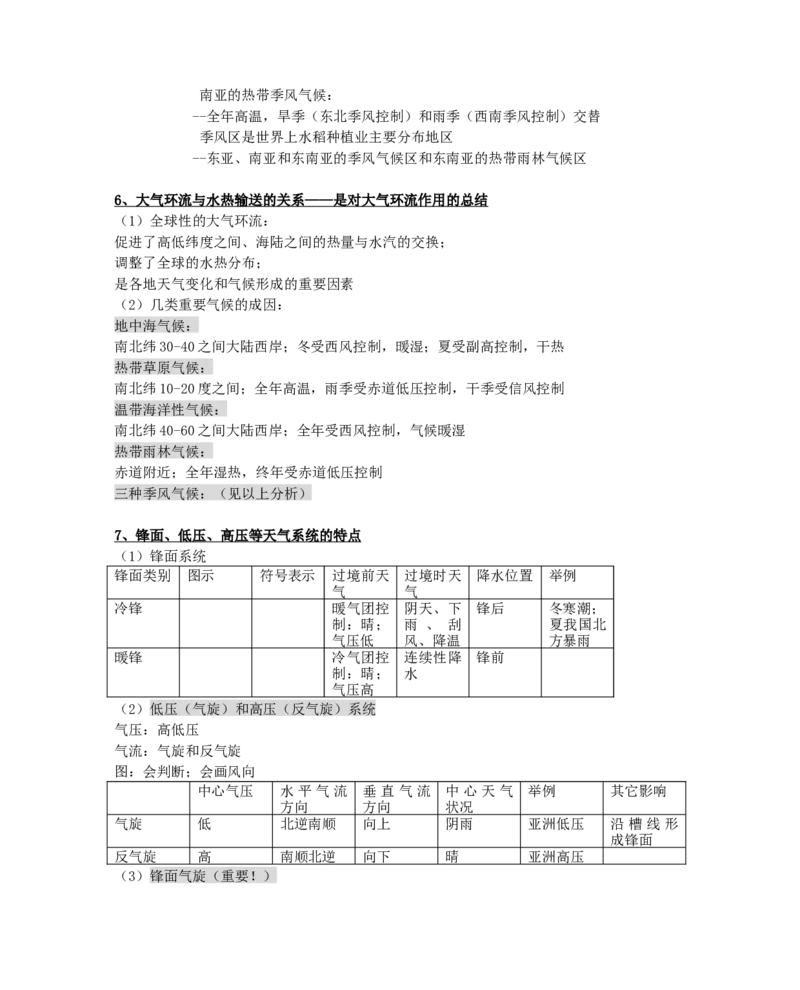 品优教学最新高考地理知识点总结(超全!!!!)_赠送小初高学霸笔记等_小初高知识点_小初高知识点_高考地理知识点