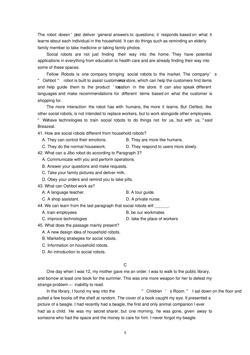 2015年天津市高考英语试题及答案_2024年5月_01按日期_1号_2024高考英语听力专题（80套模拟训练+历年真题）(附音频）_2005-2023年高考英语听力真题汇总_天津08-21年听力_2015年