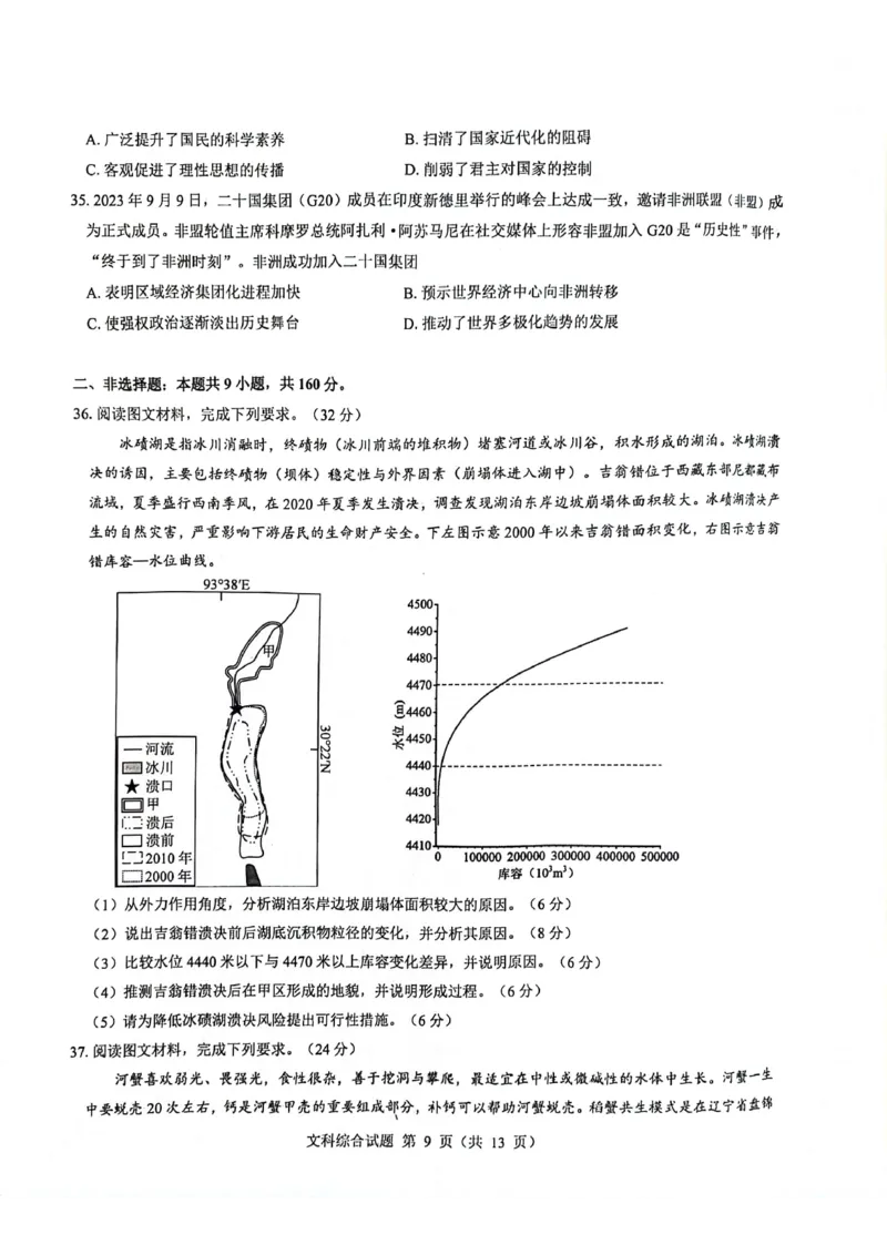 2024届河南省郑州市名校教研联盟高三下学期模拟预测文综试题_2024年3月_013月合集_2024届河南郑州名校教研联盟高三下学期模拟预测