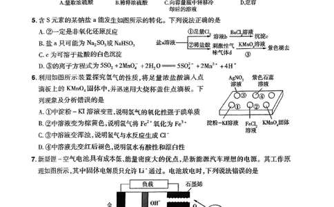 河南省普高联考2023-2024学年高三上学期测评（二）化学(1)_2023年10月_01每日更新_6号_2024届河南省普高联考高三上学期测评（二）