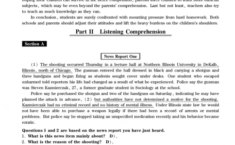 四级通关模拟卷第三套&mdash;答案详解_英语四六级整合_英语四六级真题版本一此版本可作为补充_大学英语CET4_X0_03-四级模拟题_四级模拟题1-5套（赠送）_四级通关模拟卷（3）