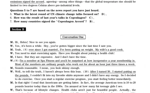 四级通关模拟卷第三套&mdash;答案详解_英语四六级整合_英语四六级真题版本一此版本可作为补充_大学英语CET4_X0_03-四级模拟题_四级模拟题1-5套（赠送）_四级通关模拟卷（3）