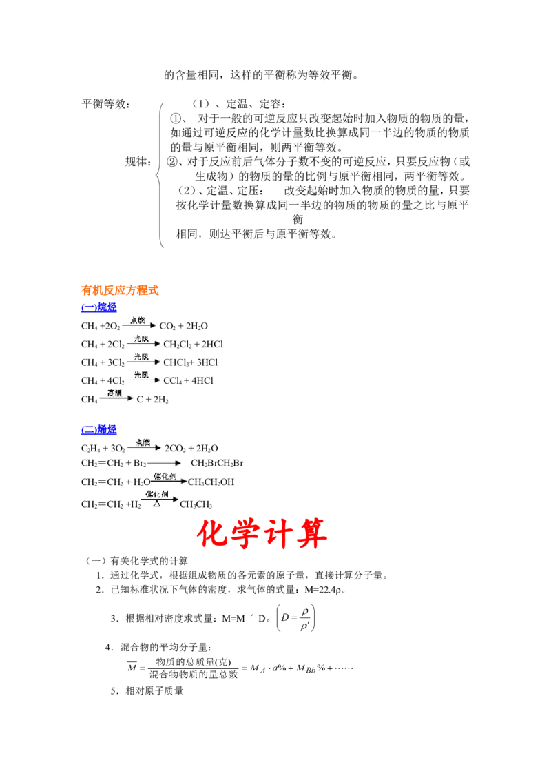 品优教学高考化学考纲---必背知识点归纳与总结_赠送小初高学霸笔记等_小初高知识点_小初高知识点_高考化学知识点