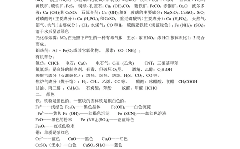 品优教学高考化学考纲---必背知识点归纳与总结_赠送小初高学霸笔记等_小初高知识点_小初高知识点_高考化学知识点