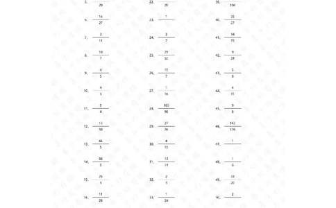 分数乘除混合第81~100篇（高级）答案_编码0121-6年级数学口算计算_口算题（适合6年级）(1)_分数-乘除混合（100篇）_（分数）乘除混合高级（100篇）
