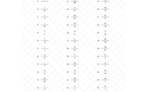 分数乘除混合第81~100篇（高级）答案_编码0121-6年级数学口算计算_口算题（适合6年级）(1)_分数-乘除混合（100篇）_（分数）乘除混合高级（100篇）
