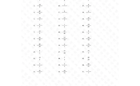 分数加法第1-20篇（初级）答案_编码0121-6年级数学口算计算_口算题（适合5年级）_分数-加法（200篇）_（分数）加法初级（100篇）