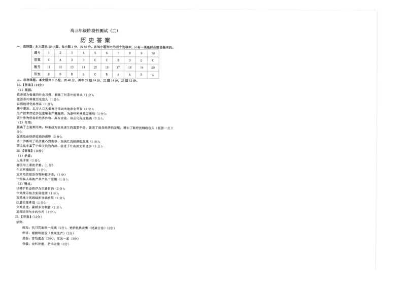 江苏省海安高级中学22024届高三上学期10月月考历史(1)_2023年10月_01每日更新_14号_2024届江苏省海安高级中学2高三上学期10月月考