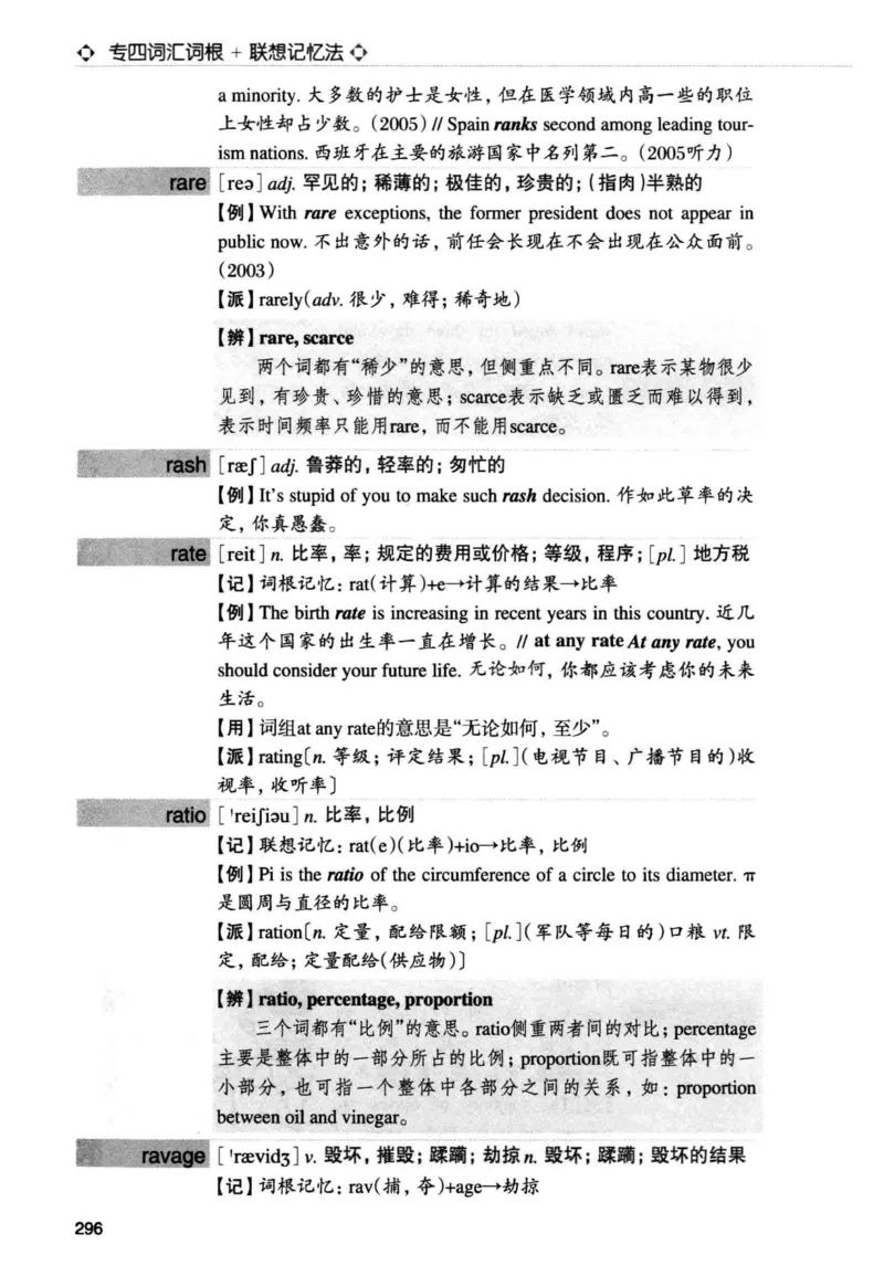 专四词汇词根+联想记忆法新东正序_2025专四专八真题及备考资料_2009-2024专四真题+备考资料_2024专四备考资料合辑（电子书）_24专四词汇_专四词汇词根+联想记忆法