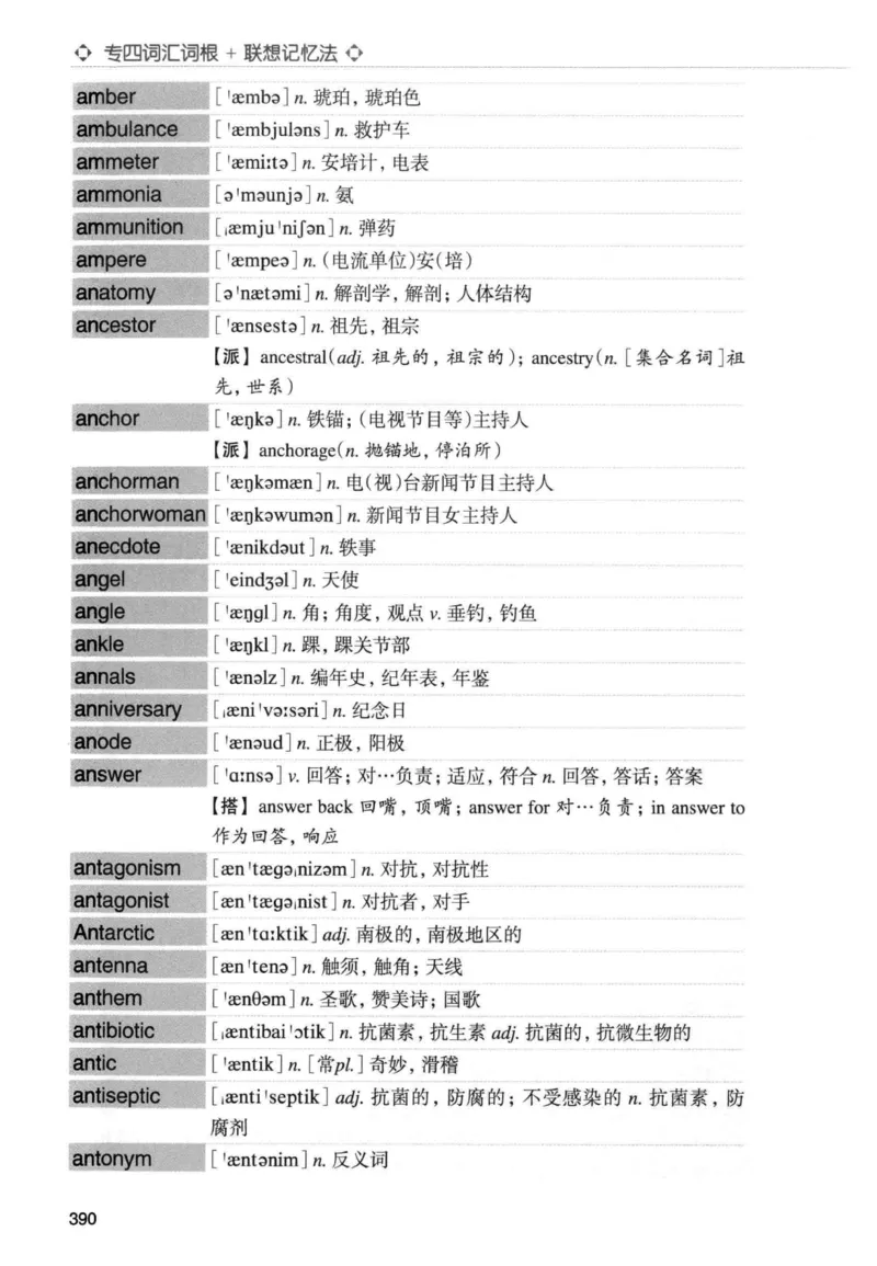 专四词汇词根+联想记忆法新东正序_2025专四专八真题及备考资料_2009-2024专四真题+备考资料_2024专四备考资料合辑（电子书）_24专四词汇_专四词汇词根+联想记忆法