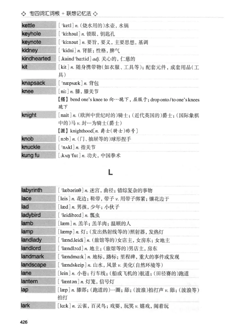 专四词汇词根+联想记忆法新东正序_2025专四专八真题及备考资料_2009-2024专四真题+备考资料_2024专四备考资料合辑（电子书）_24专四词汇_专四词汇词根+联想记忆法
