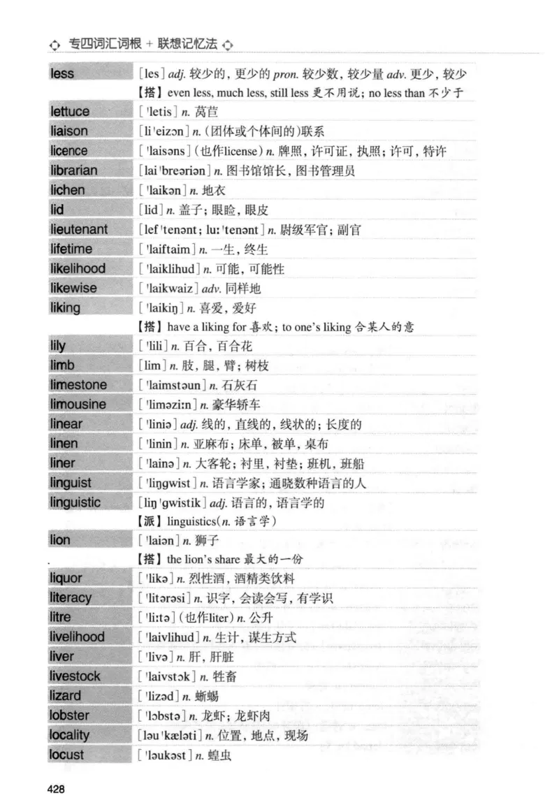 专四词汇词根+联想记忆法新东正序_2025专四专八真题及备考资料_2009-2024专四真题+备考资料_2024专四备考资料合辑（电子书）_24专四词汇_专四词汇词根+联想记忆法
