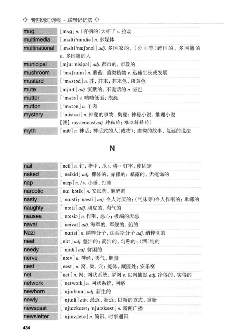 专四词汇词根+联想记忆法新东正序_2025专四专八真题及备考资料_2009-2024专四真题+备考资料_2024专四备考资料合辑（电子书）_24专四词汇_专四词汇词根+联想记忆法